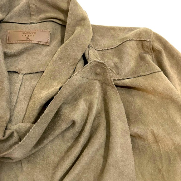 Blank NYC Cloud Nine Waterfall Drape Mt Rushmore Brown Jacket Cardigan Size M - Picture 11 of 16